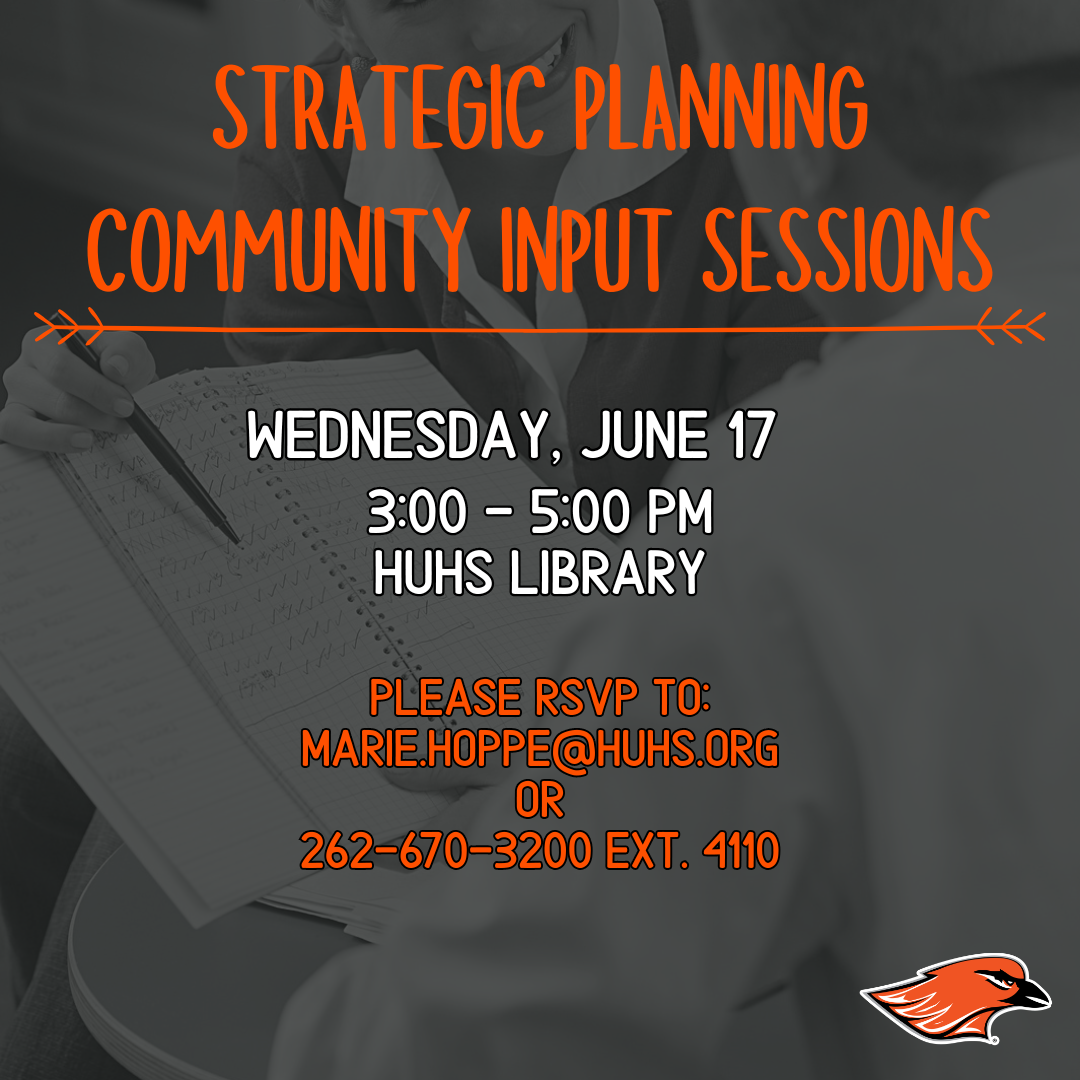 Graphic with Community Input Sessions of June 1 from 6-8pm and June 17 from 3-5pm.